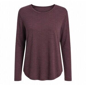 100% Merino Wool Shirt Women's Base Layer Seg'ments Hiking Outdoors Size L